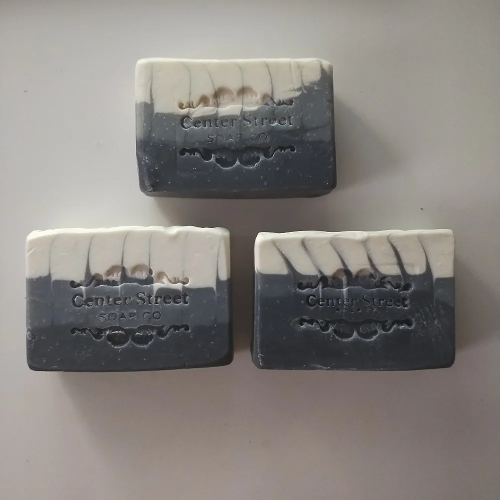 3 x Center Street Soap Co Perfect Man Handmade Masculine Artisan Vegan Soap Bars